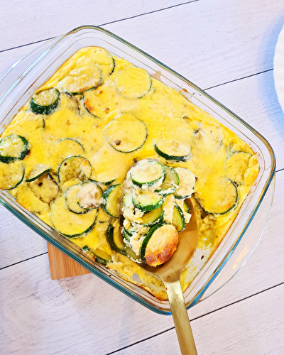 Gratin de courgettes au parmesan