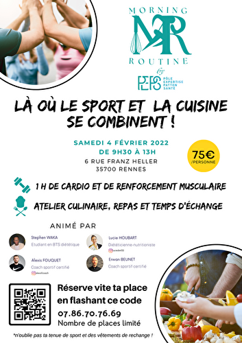 Morning routine - atelier sport et cuisine