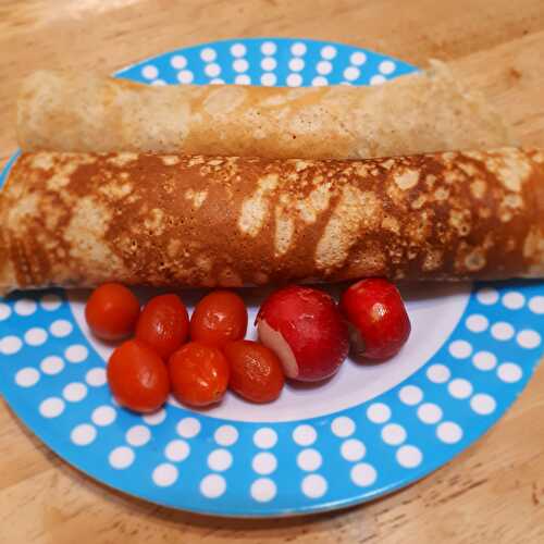 Crêpe légère au son de blé