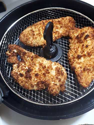 Escalopes de poulet panées - Actifry