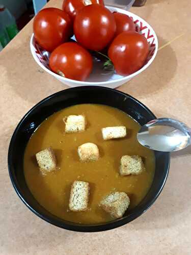 Potage aux lentilles à la marocaine