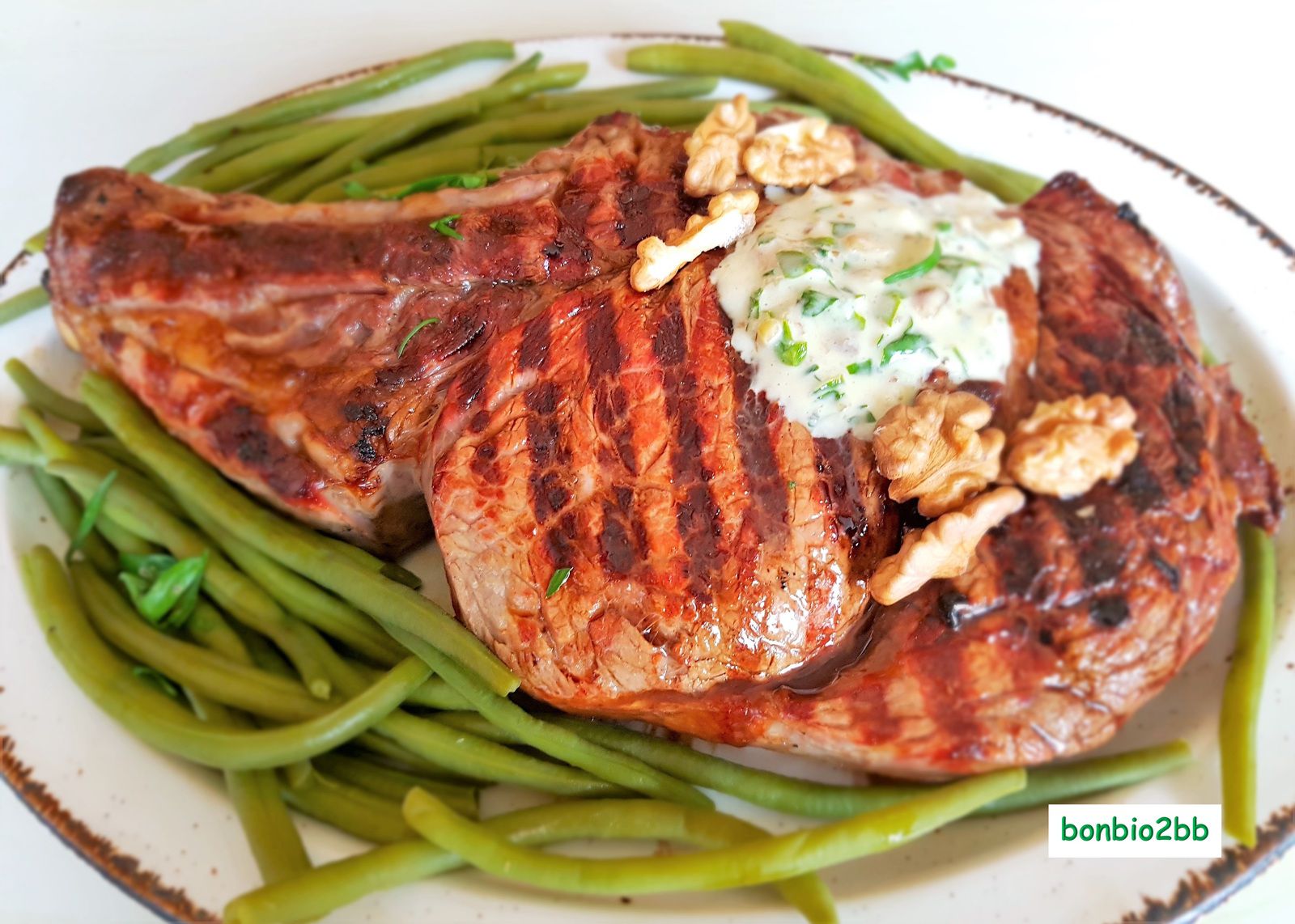 BBQ : Côte de boeuf, sauce à la fourme d'Ambert - Bon, Bio, la tambouille des Chabrouille