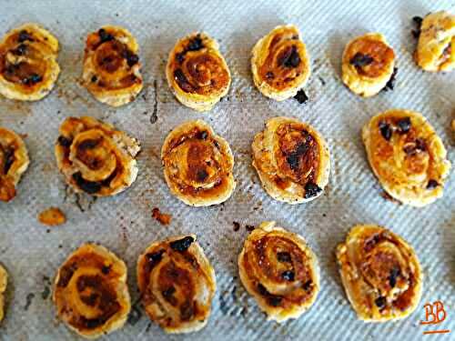 Feuilletés au confit de tomates séchées et mozarella - Bon, Bio, la tambouille des Chabrouille