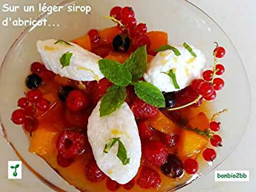 Ile flottante citronnée, aux fruits rouges - Bon, Bio, la tambouille des Chabrouille