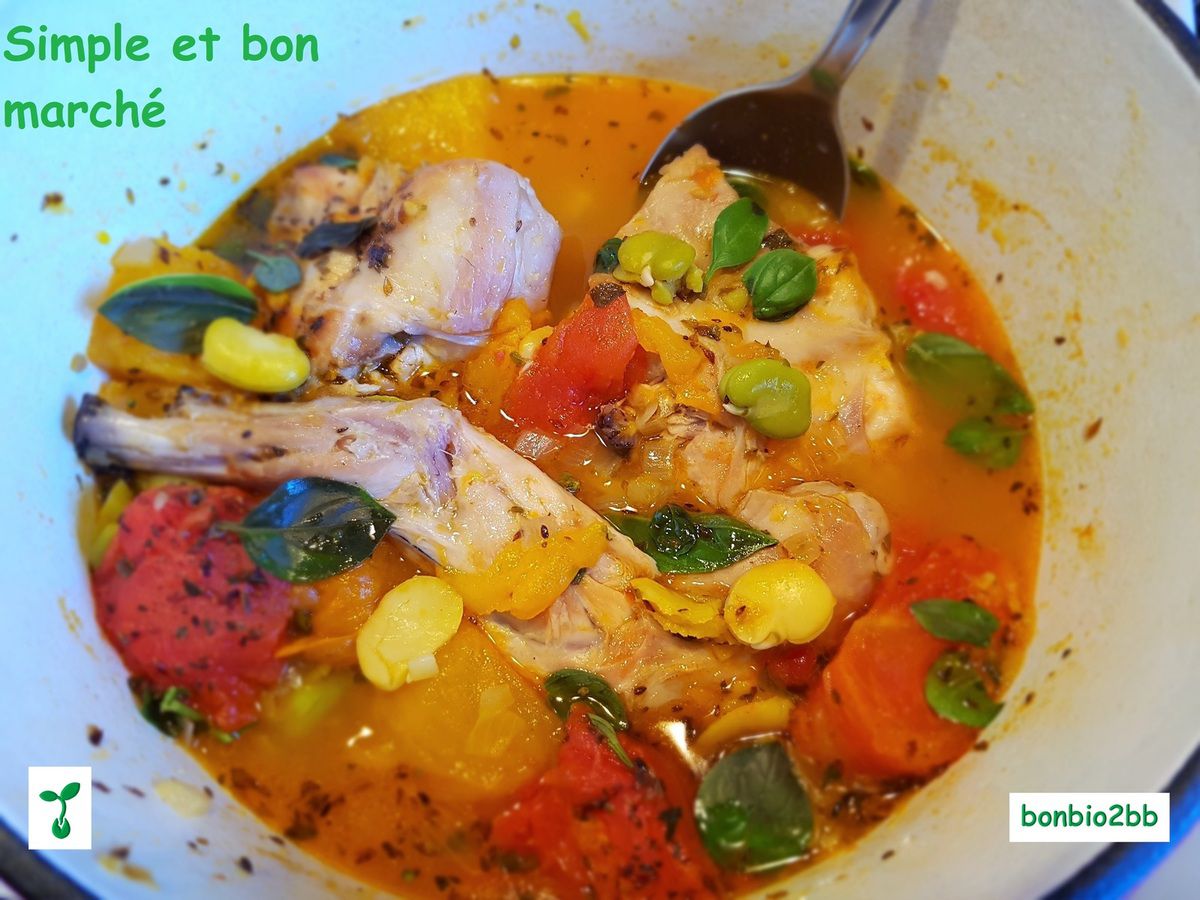 Lapin sauté à la tomate - Bon, Bio, la tambouille des Chabrouille