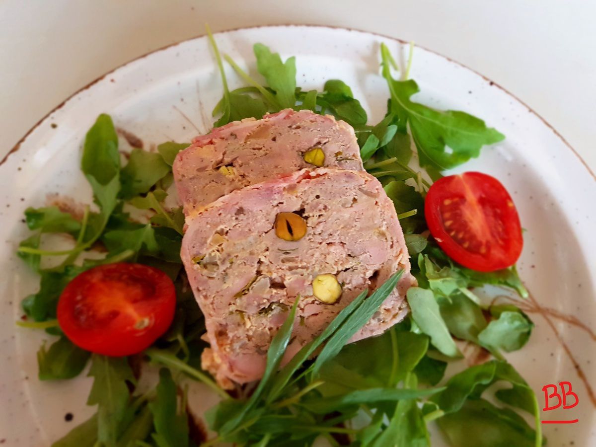 Petite terrine de canard aux pistaches - Bon, Bio, la tambouille des Chabrouille