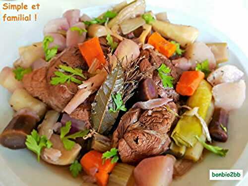 Pot au feu de boeuf, aux légumes anciens - Bon, Bio, la tambouille des Chabrouille