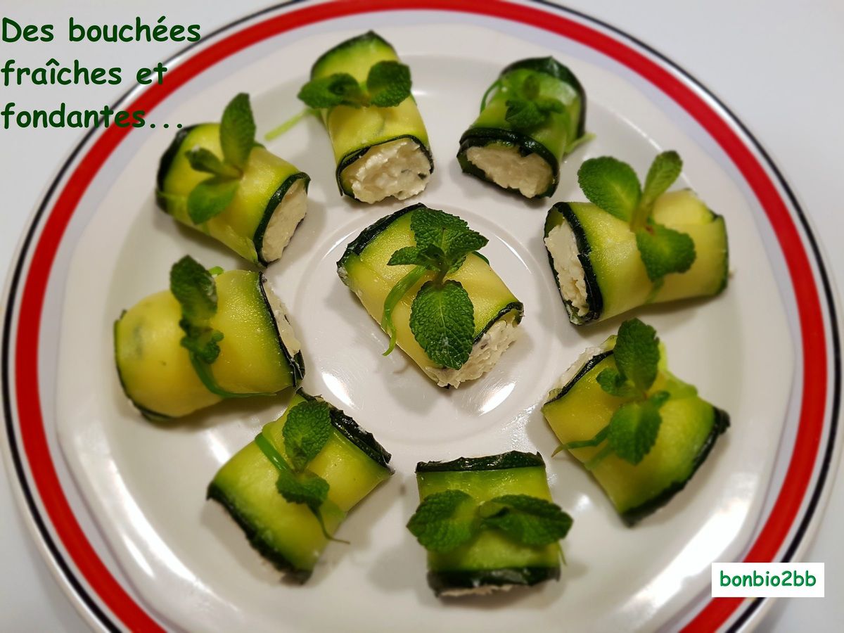 Roulades de courgettes, au mascarpone et à la feta - Bon, Bio, la tambouille des Chabrouille