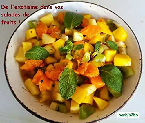 Sirop parfumé, pour salade de fruits  - Bon, Bio, la tambouille des Chabrouille