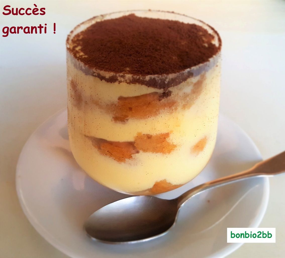 Tiramisu au café, en verrine - Bon, Bio, la tambouille des Chabrouille