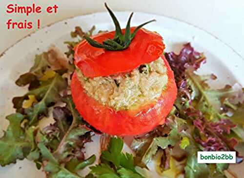 Tomates crues à la thoïonade - Bon, Bio, la tambouille des Chabrouille