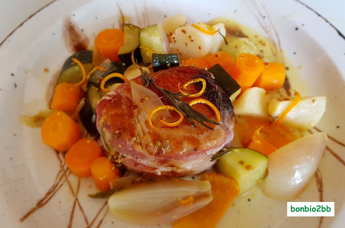 Tournedos de thon aux légumes parfumés - Bon, Bio, la tambouille des Chabrouille