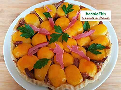 Tatin aux navets blonds et canard confit