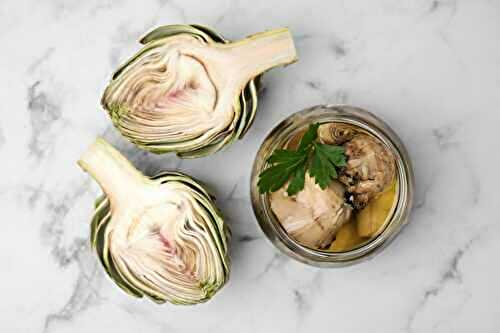 Artichauts marinés à l’huile d’olive