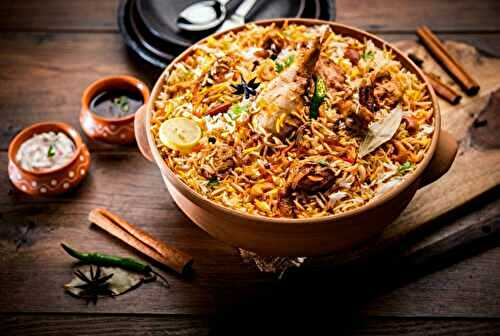 Biryani de poulet Handi