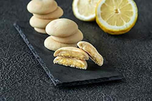 Biscuits sablés fourrés au citron