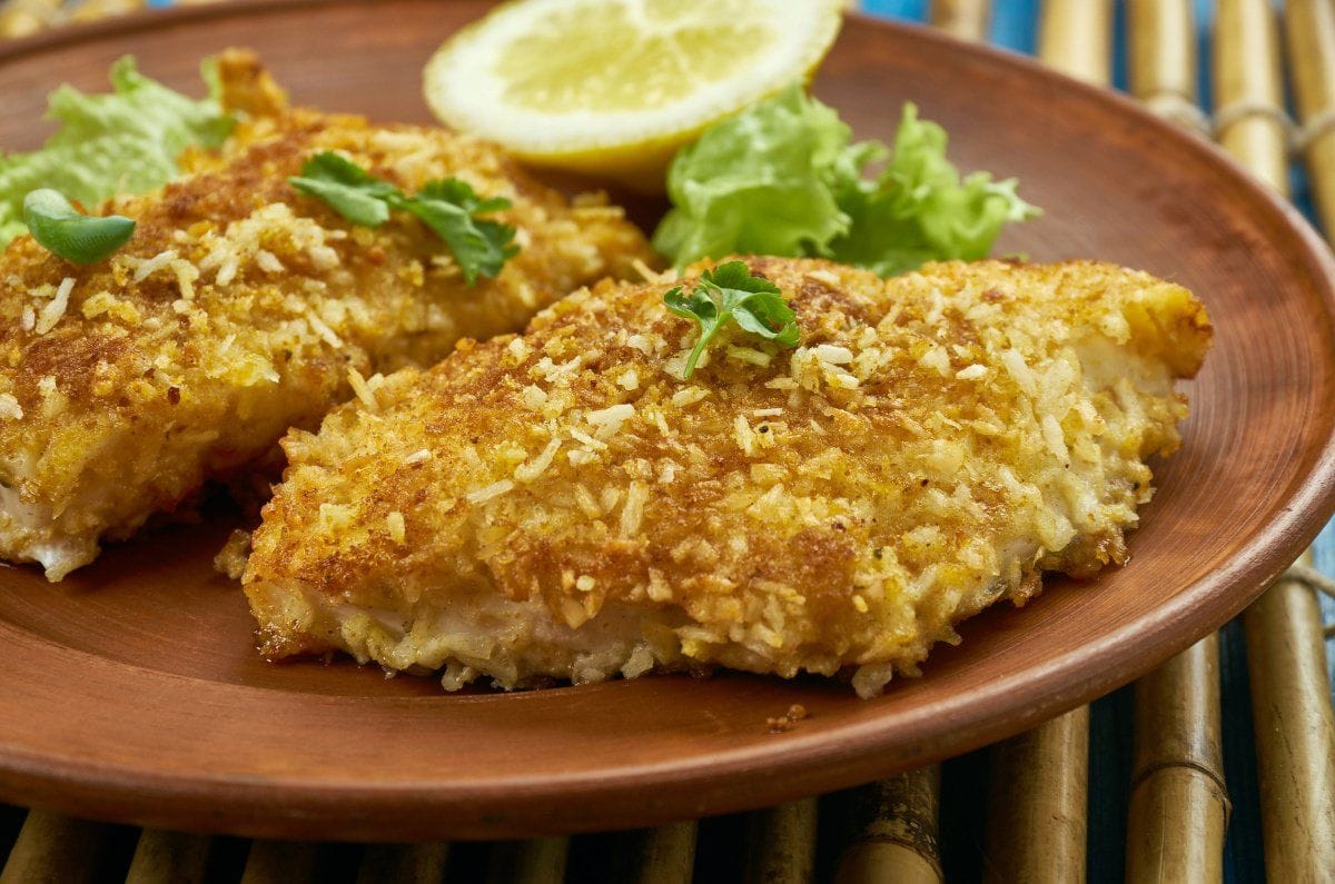 Cabillaud en croûte de noix de coco