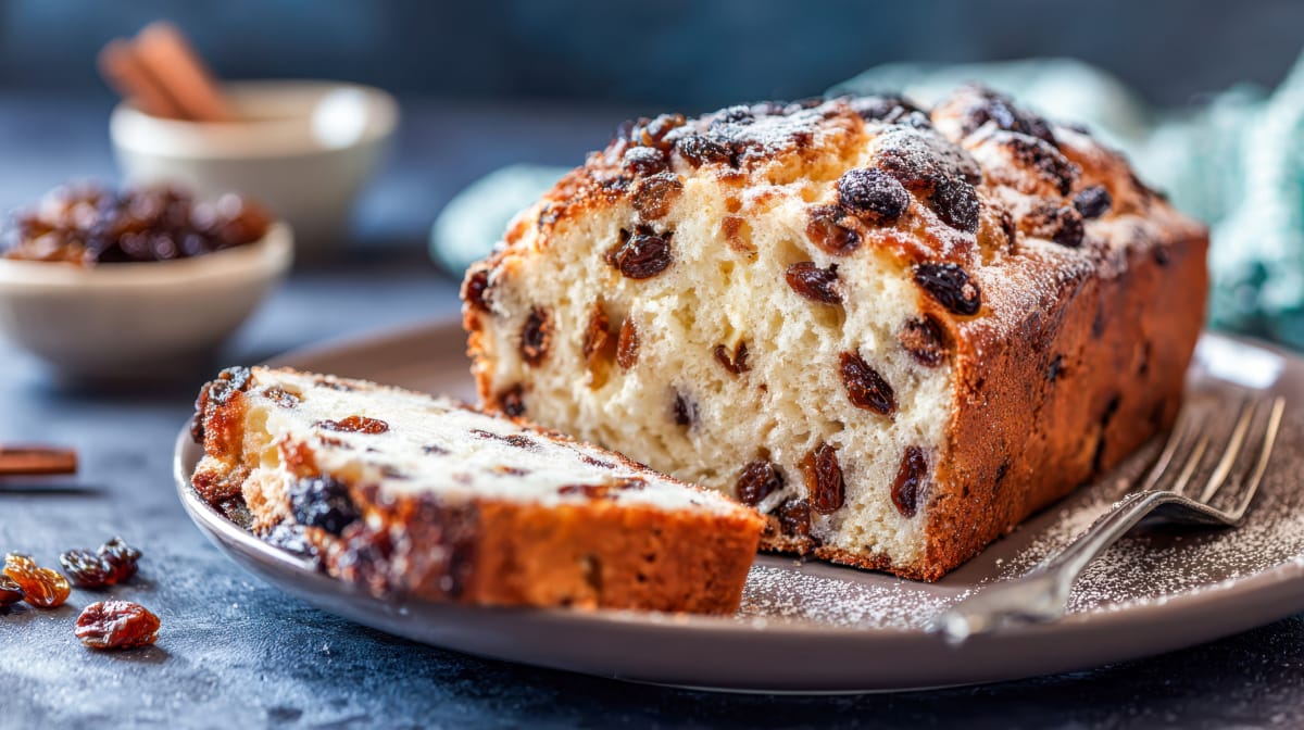 Cake aux raisins et cannelle