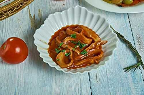 Calamars en sauce tomate façon espagnole