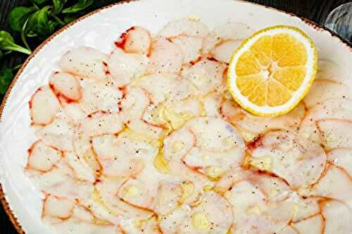 Carpaccio de poulpe au citron