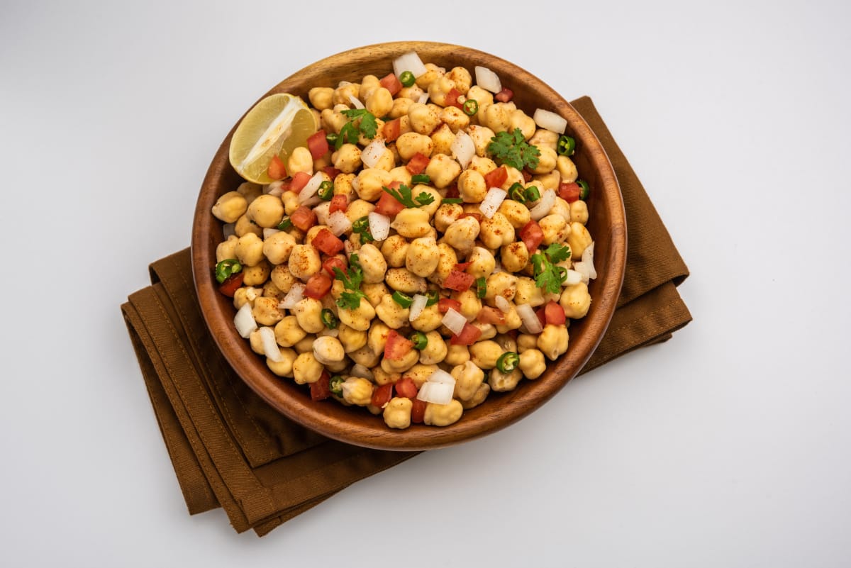 Chana chaat, salade de pois chiches indienne