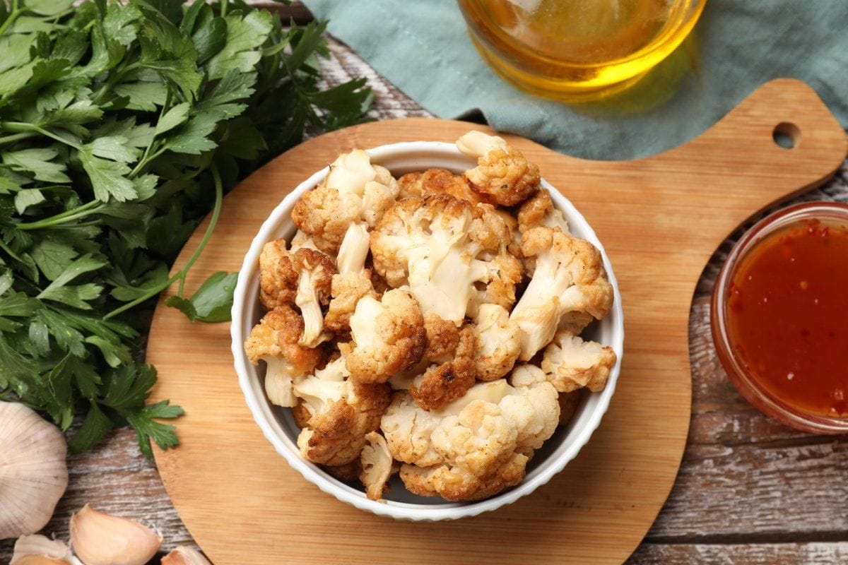 Chou-fleur rôti à l'ail et au persil