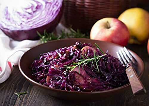 Chou rouge braisé aux pommes