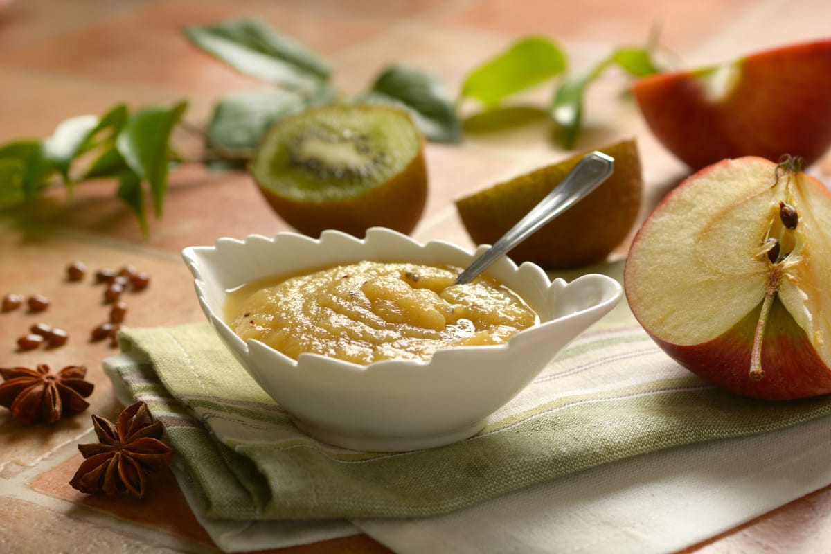 Compote de pomme et kiwi à l'anis étoilé