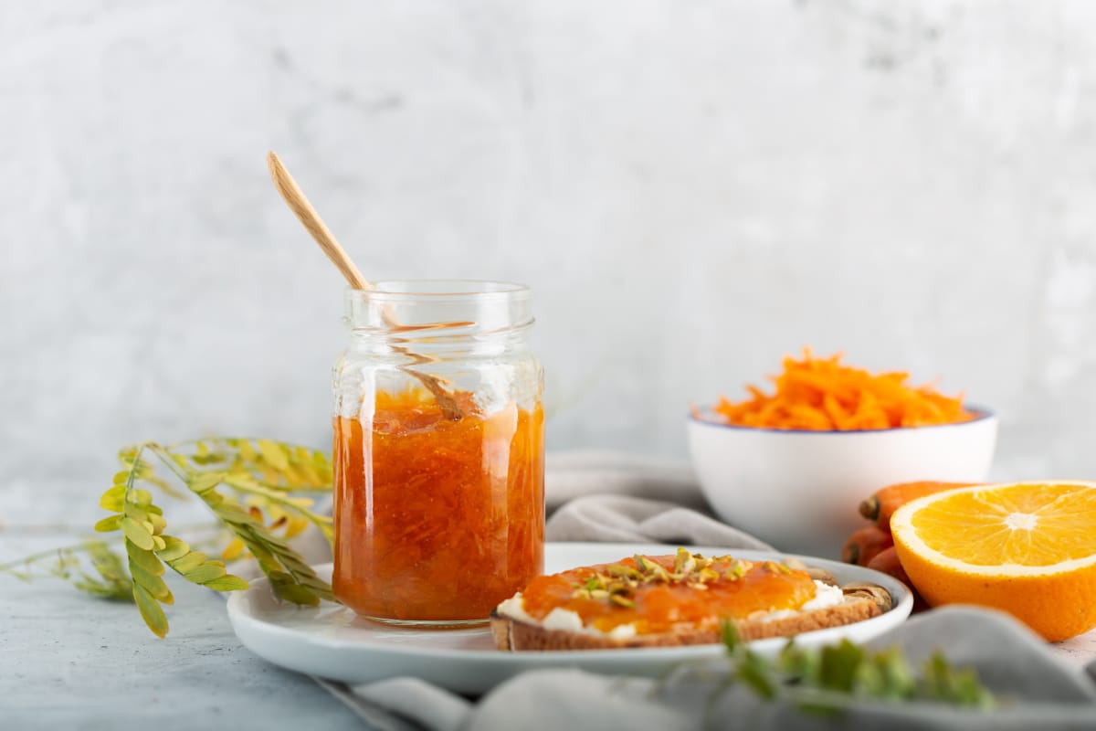 Confiture de carottes à l'orange