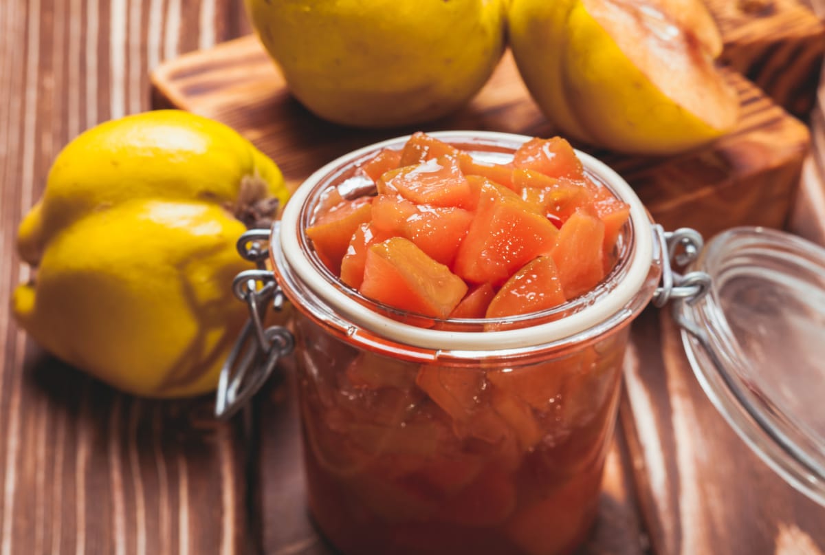 Confiture de coings en morceaux