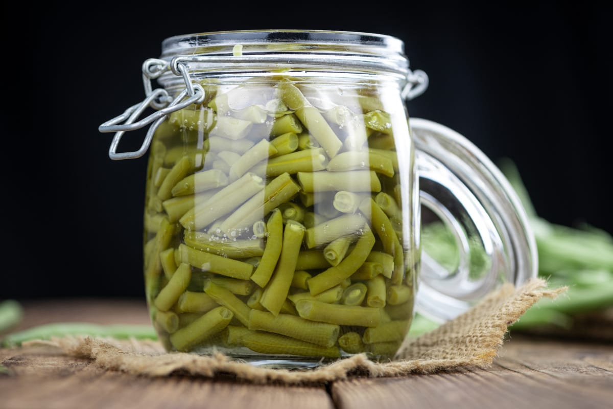 Conserve d’haricots verts maison