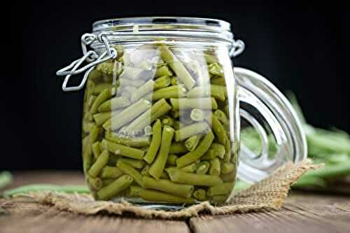 Conserve d’haricots verts maison