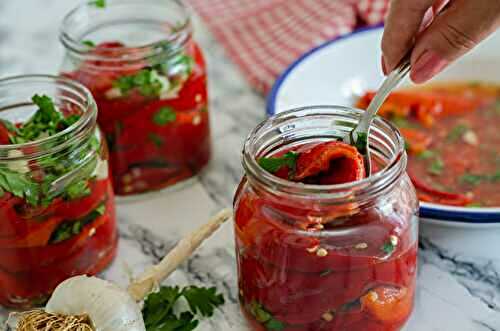 Conserve de pickles de poivrons