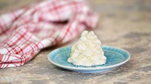 Crème fouettée à la vanille