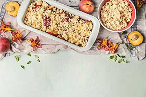 Crumble aux pêches