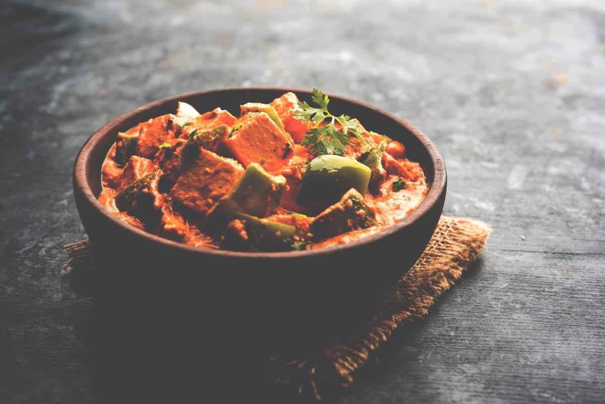 Curry de paneer aux poivrons