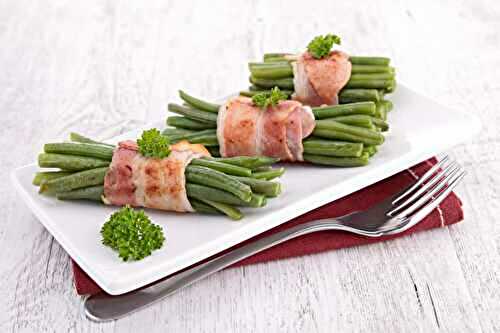 Fagots de haricots verts au bacon