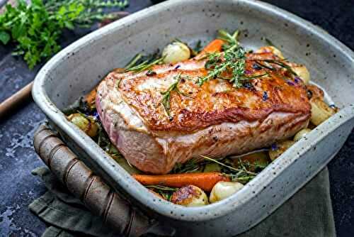 Filet de veau rôti aux petits légumes