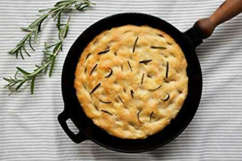 Focaccia au romarin à la poêle