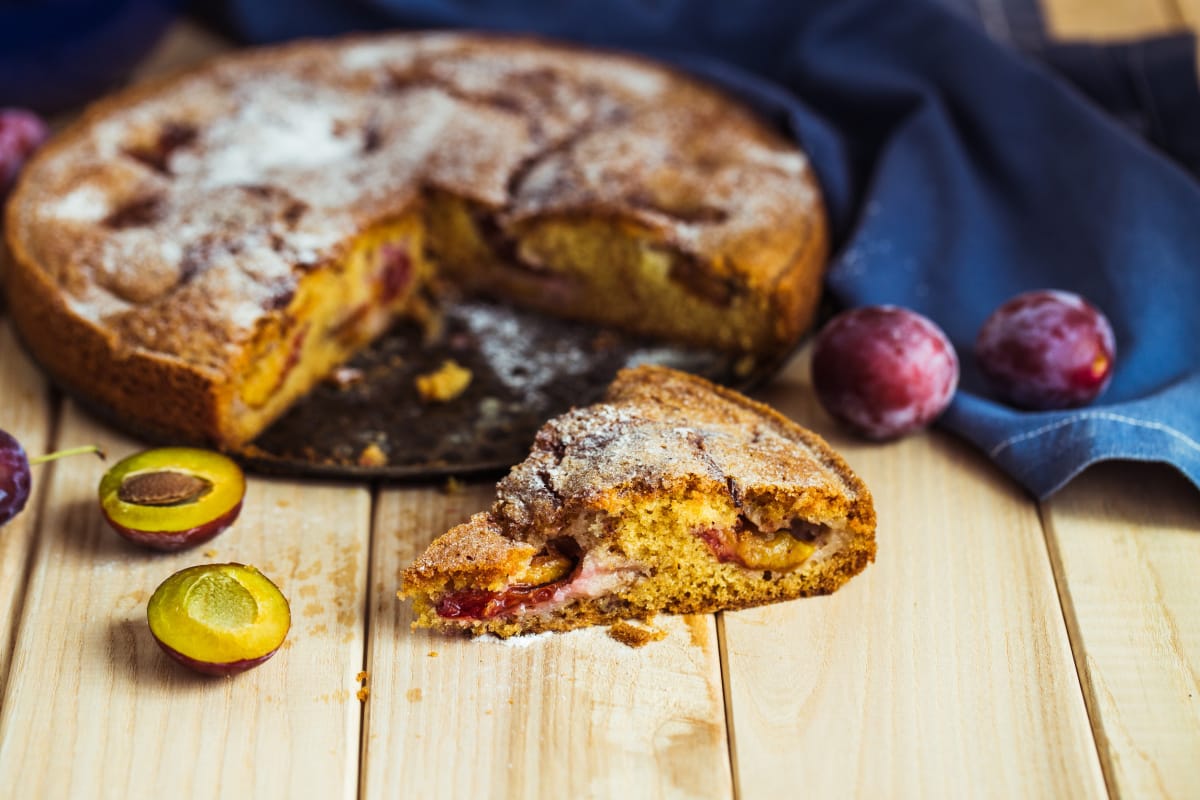 Gâteau aux prunes fraîches