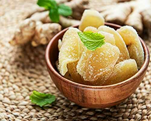 Gingembre confit maison