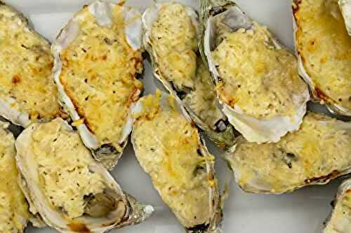 Huîtres gratinées au fromage