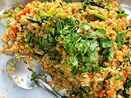 Khao Pad Gai, riz sauté thaï au poulet