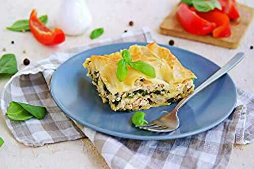 Lasagnes au saumon et épinards
