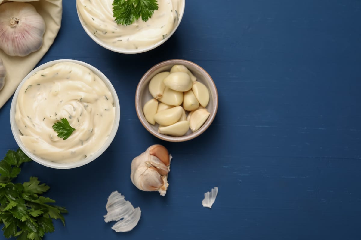 Mayonnaise à l'ail et au persil