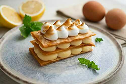 Millefeuille au citron meringué