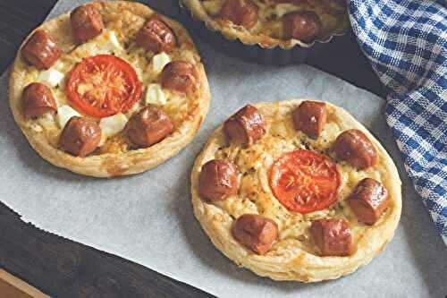 Mini pizzas aux saucisses