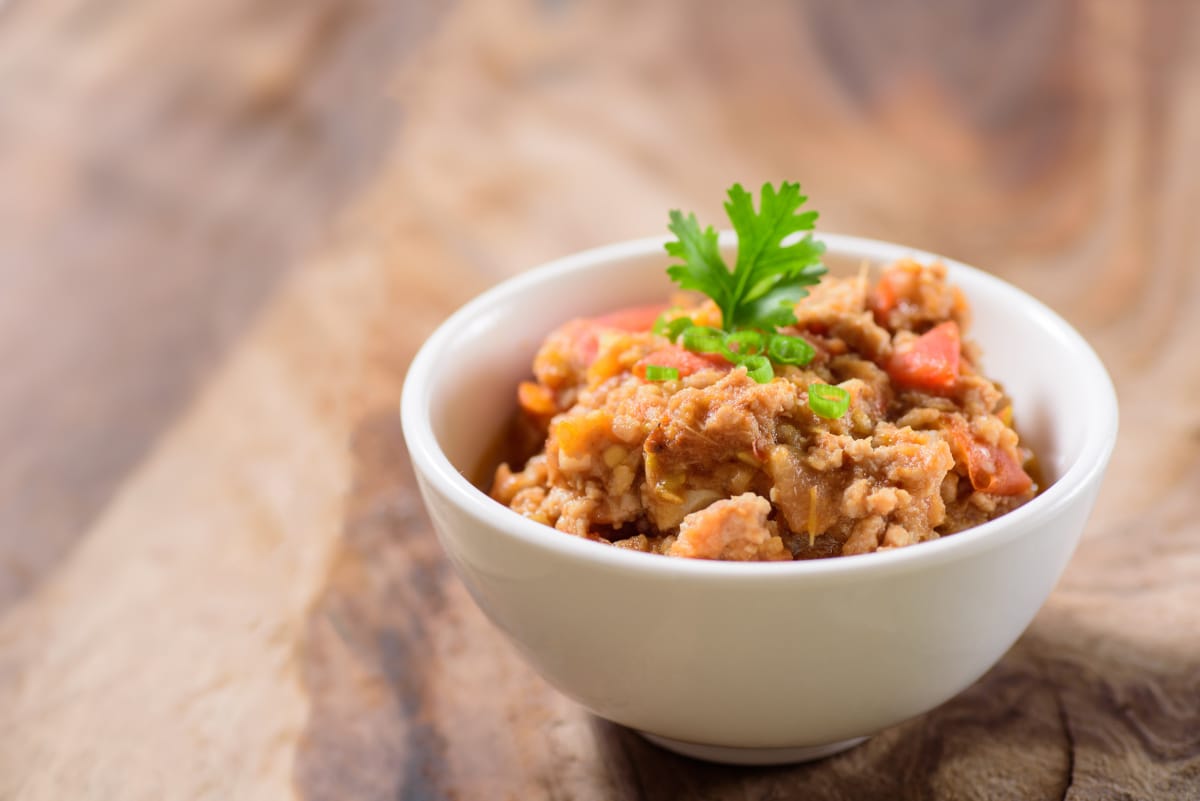 Nam Prik Ong, sauce thaïe au porc et tomate
