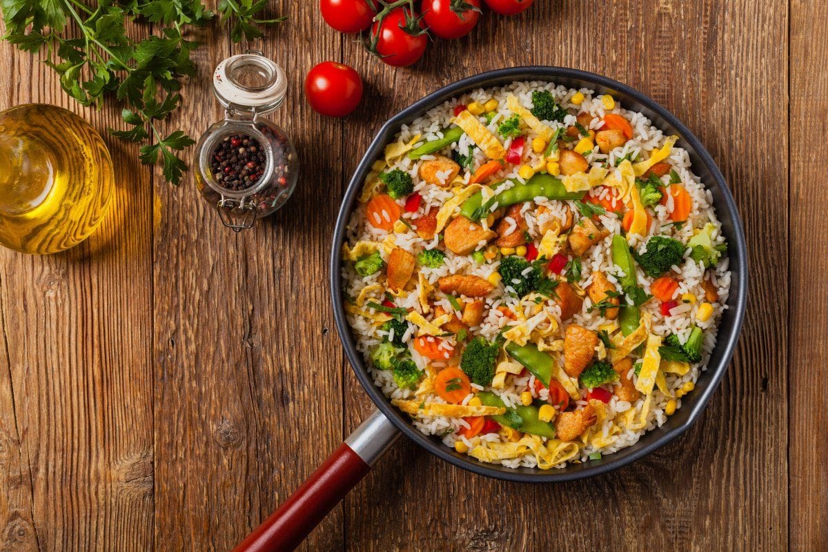 Nasi goreng au poulet