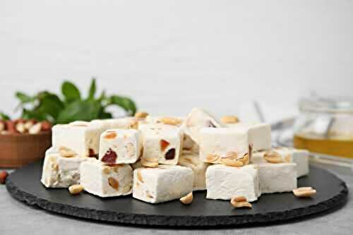 Nougat maison aux cacahuètes et fruits secs
